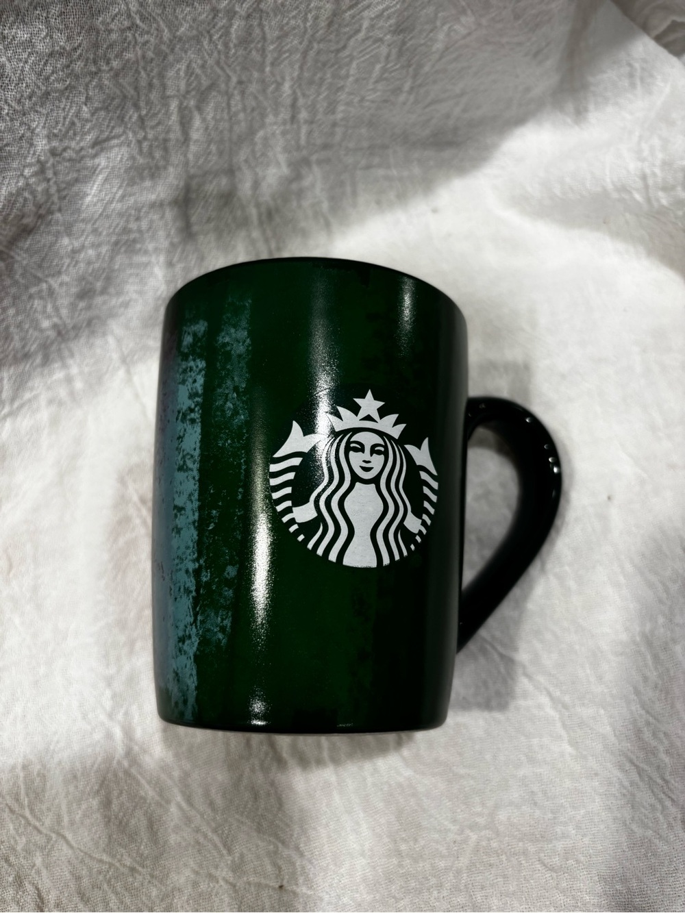 Starbucks 2021 Holiday Coffee Mug Red Purple Green Brushstrokes 10 oz